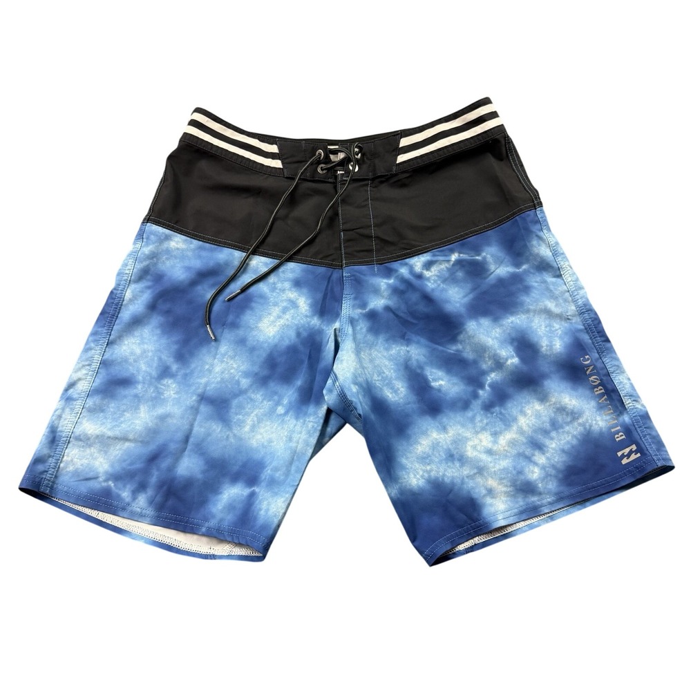 Billabong Platinum X Recycler Boardshorts Blue Tie Dye Mens 31 Stretch